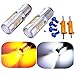 1157 2057 2357 7528 Turn Signal White Yellow Amber Switchback LED Light Bulbs 22 SMD with Projector, for Standard Socket, Not CK, Pair of 2 with Load Resistors
