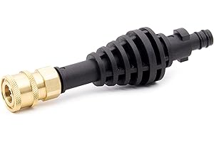 LIANXUE Extension Rod Adapter for Worx Hydroshot WG629E WG630 WG644 Car Washer Cleaning Tool Quick-Connect Rod Accessories Black + Gold Engineering Plastic + Brass