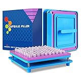 Wananfu Capsule Filling Machine Size 3 with Detailed Instructions, 100 Holes, Use with Empty Gelatin or Vegetarian Capsules Size 3 for Filling Vitamins, Essential Oils and Supplements