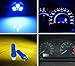 YITAMOTOR 20 X T5 3-SMD Dash Gauge Instrument Side Blue LED Bulbs Light 74 17 18 37