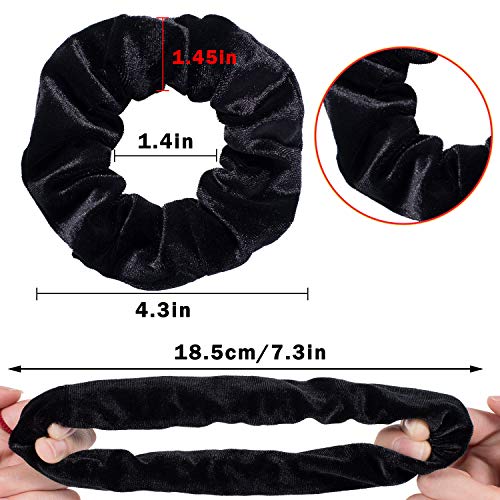whaline 12 pieces hair scrunchies velvet elastics
