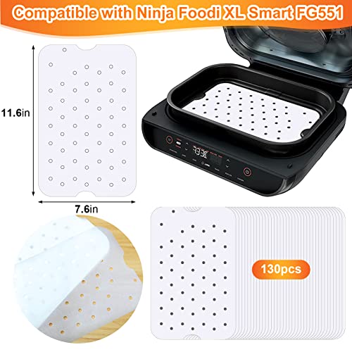 BABORUI 130Pcs Air Fryer Baking Parchment, Disposable Air Fryer Baking