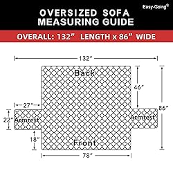 Easy-Going Sofa Slipcover Reversible Oversized Sofa