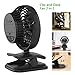 OPOLAR Battery Operated Fan, Clip on and Desk Fan, Portable Fan with 4 Speeds, Rechargeable, 360° Rotation, 2200mAh Battery, Powerful Wind for Baby Stroller,Outdoor Activity, Office