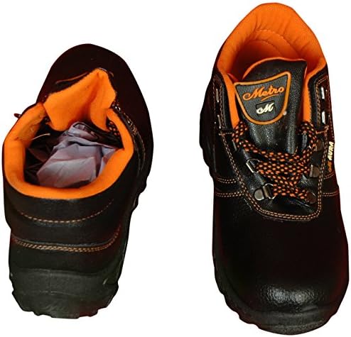 Meddo Aura Synthetic Leather Safety Shoes, Size 8