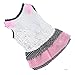 Pet Dress,Hemlock Pet Clothing Dog Dot Skirt Puppy Princess Dress (S, White)