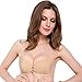 KISSBOBO LALABRA Women's Strapless Demi Bra Self Adhesive Push Up with Drawstring(Nude,A)