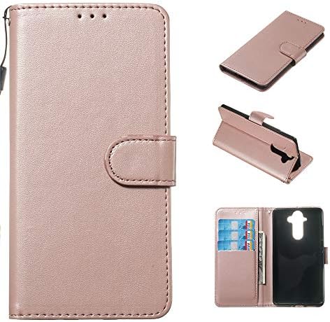 Torubia for Case Compatible with Nokia 8 Sirocco Genuine Leather Wallet Case Cover, Flip Stand, Card Slot, Stylish, Golden