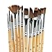 Dynamic Distraction Acrylic and Watercolor Paint Brushes Set of 12 - Comfortable Handle Size - Professional Artist Quality Brush - Perfect Gift for Artists, Adults and Students