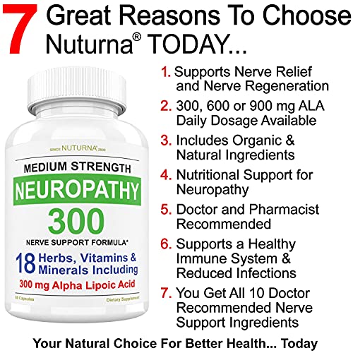 Neuropathy Support Supplement Nerve Support with 300 mg Alpha Lipoic