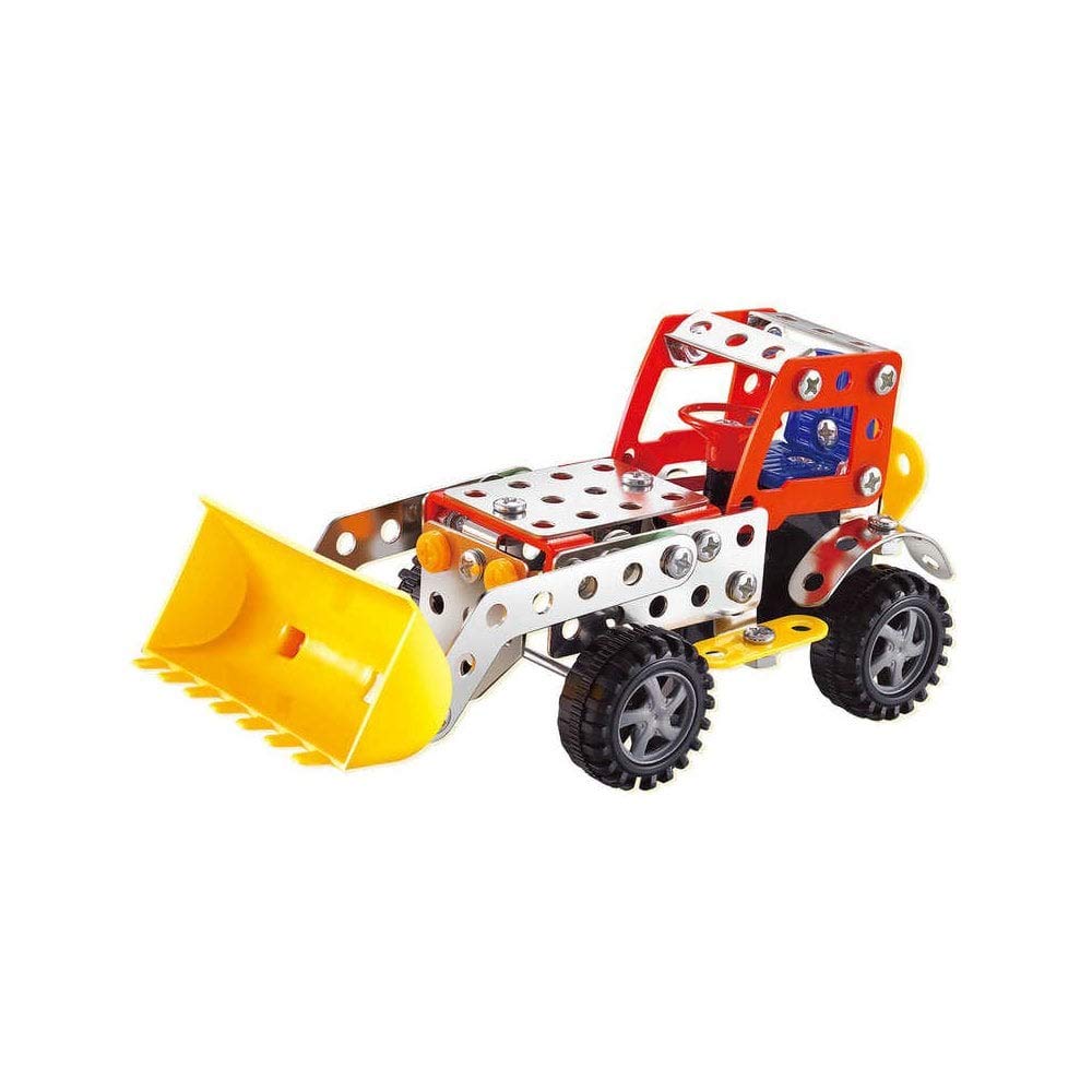 Tobar Workshop Pull Back and Go Digger 114-piece Toy Construction Kit, 38258