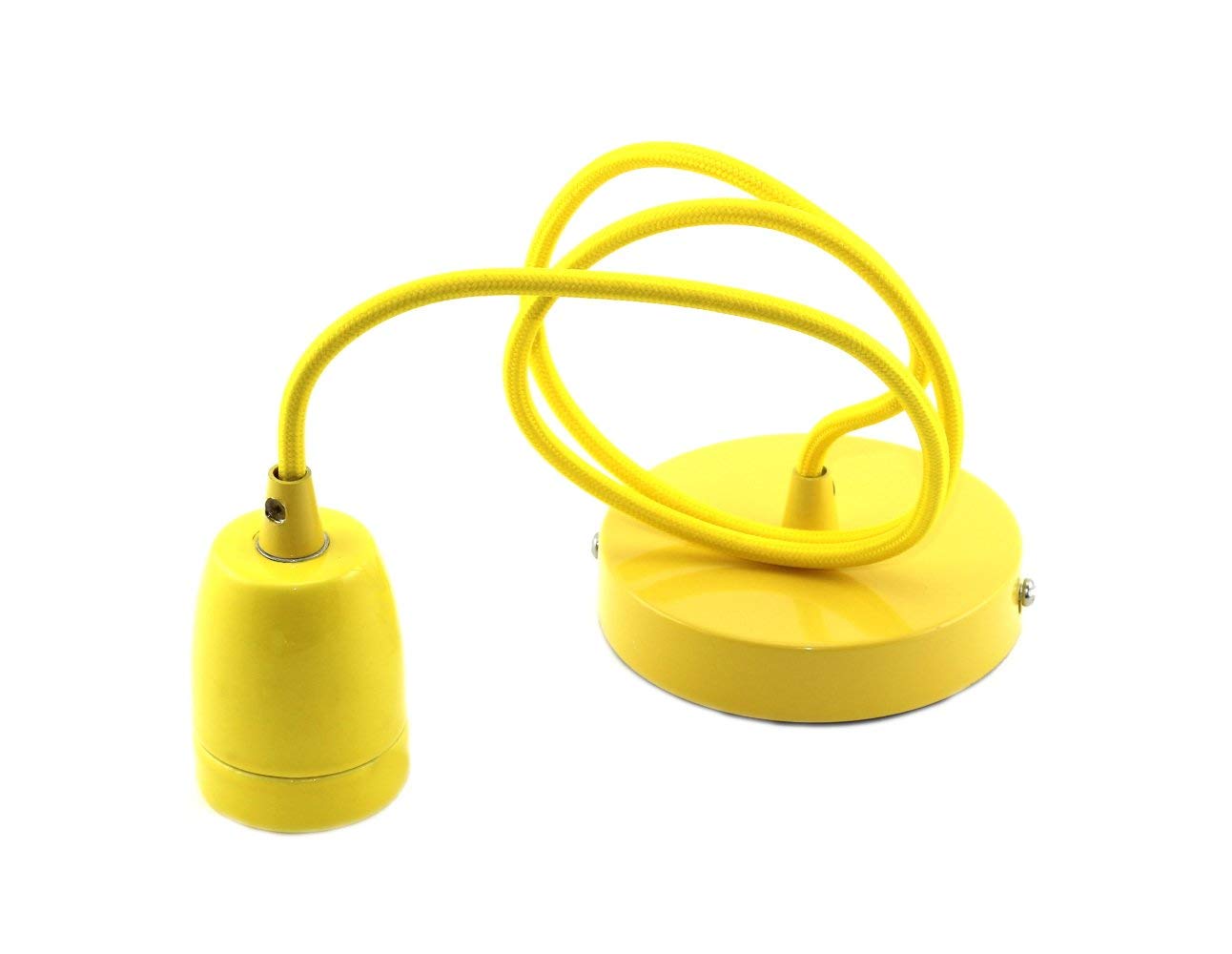 Ceramic Hanging Ceiling Lamp, Adjustable Cable 1 m for E27 bulbs lemon tree