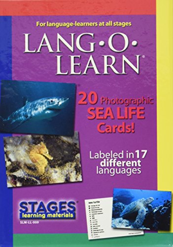 Stages Learning Materials Stages Learning Materials Lang-O-Learn ESL Sea Life Vocabulary Cards Flashcards for English, Spanish, French, German, Italian, Chinese, Korean, + More