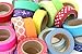 Washi Tape Japanese Decorative 22 Roll Set, 15mm by 10m, approx. 5/8 inch x 33 feet, 10 Bright Solids, 12 Vibrant Prints, Fun for Scrapbooking, Journaling, Cards, Arts & Crafts by Scraft Artise
