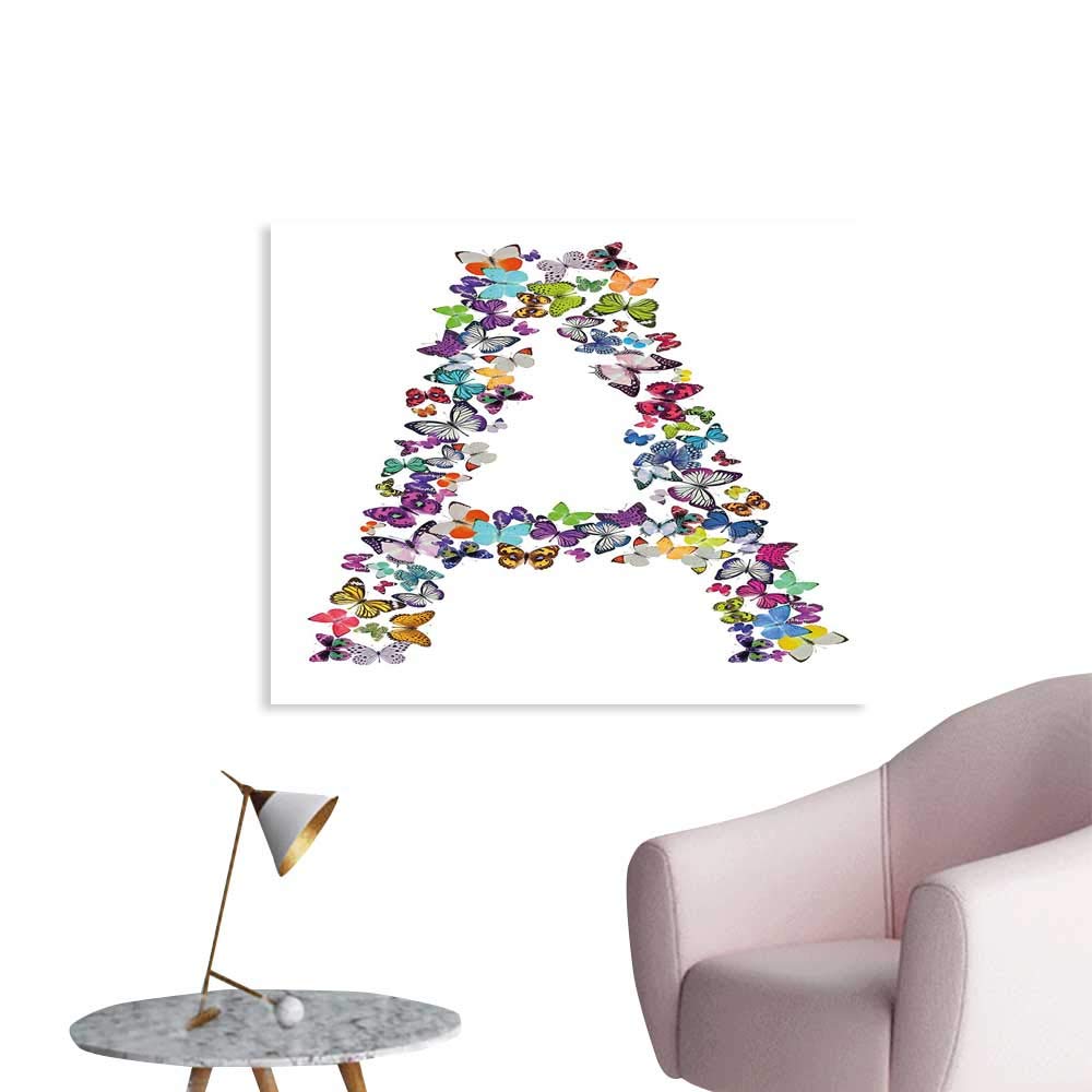 X 36 X24 90cm Sky J ボーイズ レターa ペールウッドボードに貝殻 Aの文字 ウォールステッカー B07pff2qwb インバーテブレーツ Chief 36 カラー07 60cm アニマルカスタムポスター ベビー小物 激安正規