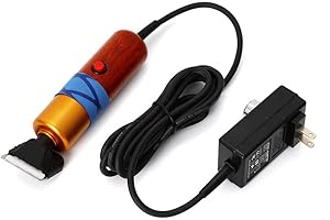 SABUIDDS Sheep Shears with Guard for Dogs, 200W Electric Sheep Clippers Set for Thick Hair Pet and Horse Grooming - includes Replaceable Blade&Carrying Case