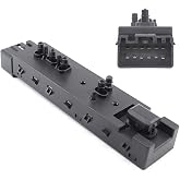 Passenger Front Right Side Electric Power Seat Adjustment Control Switch Compatible with Ford F150 F250 F350 Explorer Expedition 2006-2019 Lincoln MKX 2006-2019 Mercury 9L3Z14A701FA 6H6Z14A701FA