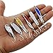 Sougayilang Fishing Spoons Lure, Casting Fishing Lures Blade Baits, Great for Fishing Perch, Crappie, Trout, Bass, Pike, Musky, Walleye, Salmon, Striper and More