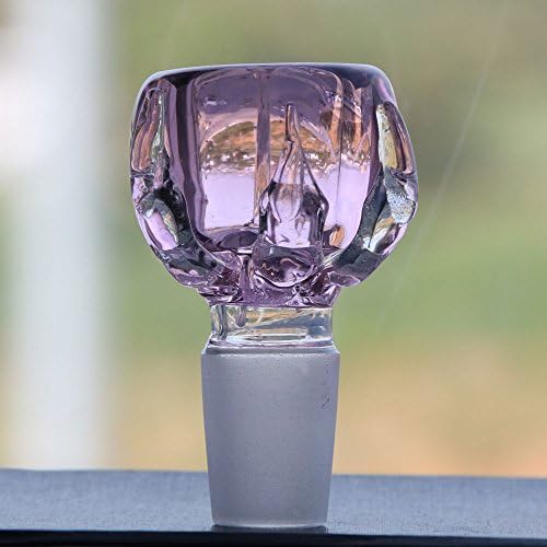 ZJAN Thick Glass Dragon Claw 14mm/18mm Male Glass Bowls,Handcrafted Glass items (18mm, Pink)
