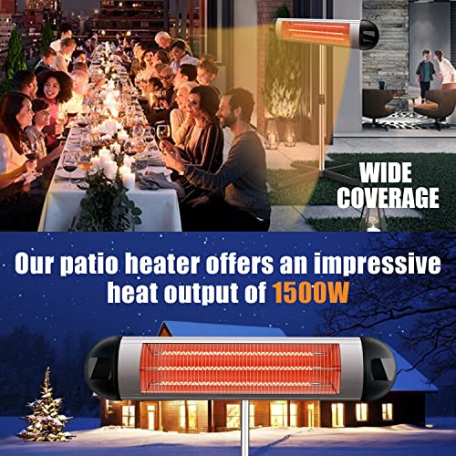 Patio Heater Outdoor Heater Garage heater for Backyard BBQ Use, 3