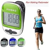 Pingko Walking Pedometer Steps Distance Calories Green Brand New view 5