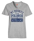 DisGear Women's My Favorite Disney Prince Is My Husband V-Neck T-Shirt