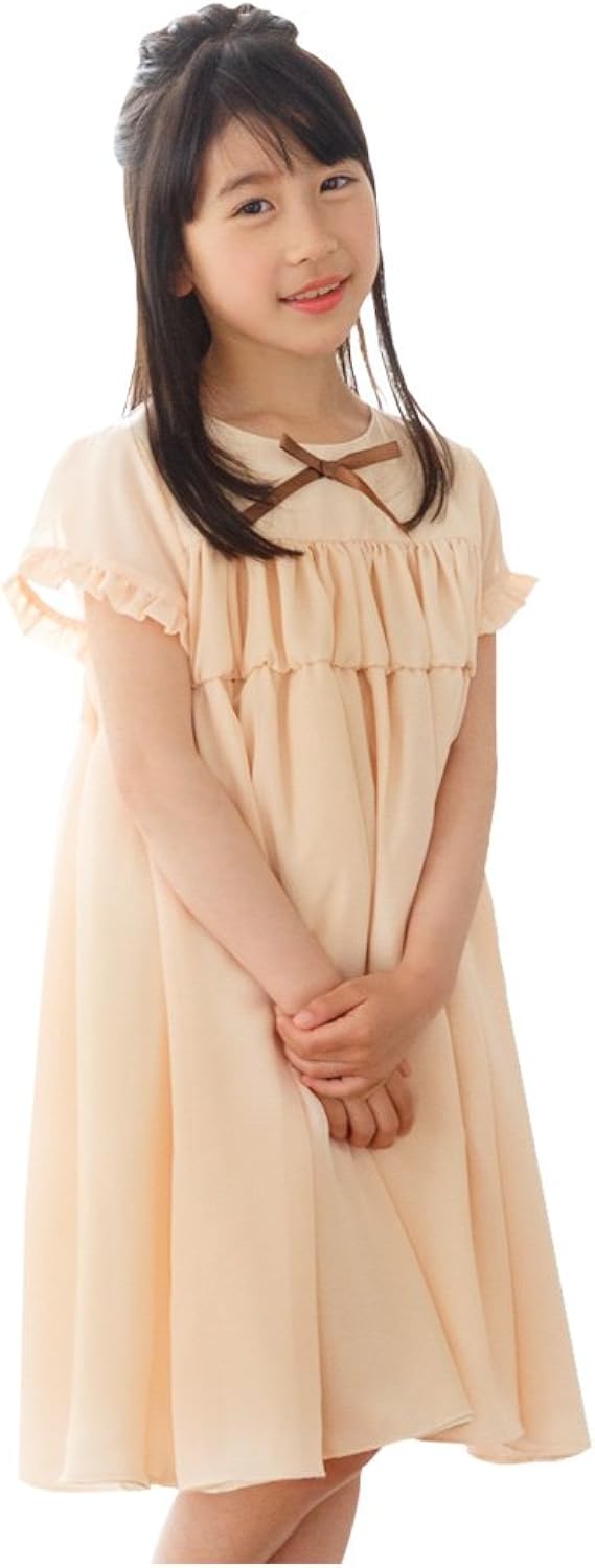 Amazon Cd Ns カジュアルドレス 子供服 女の子 リボン付きギャザー ワンピース リトルプリンセス Little Princess フォーマル 通販