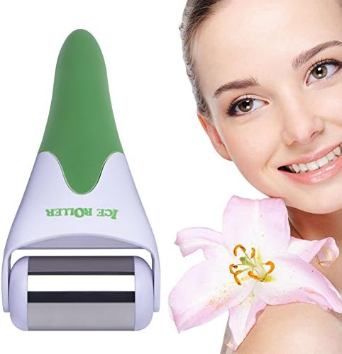 Olssda Stainless Steel Skincool Ice Roller for Face &amp; Eye,Puffiness, Migraine,Pain Relief and Minor Injury (green)