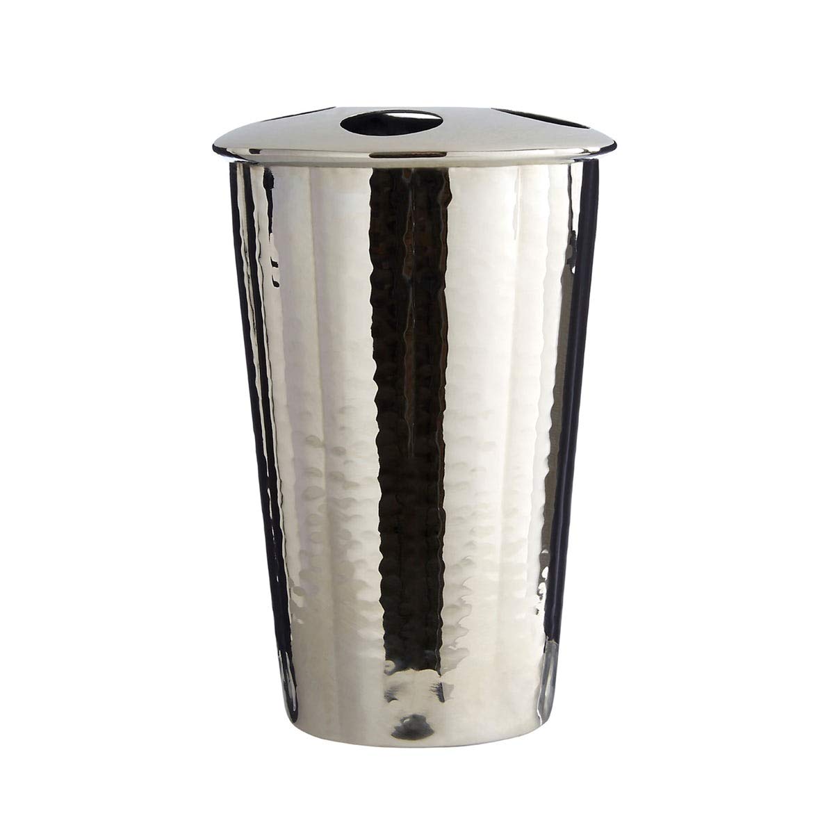 Premier Housewares Toothbrush Holder / Toothbrush Dispenser / Toothbrush Holders for Bathroom / Bathroom Storage - Nickel Finish