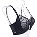 Freahap Lace Pocket Bra for Silicone Breastforms Crossdress Black 42D