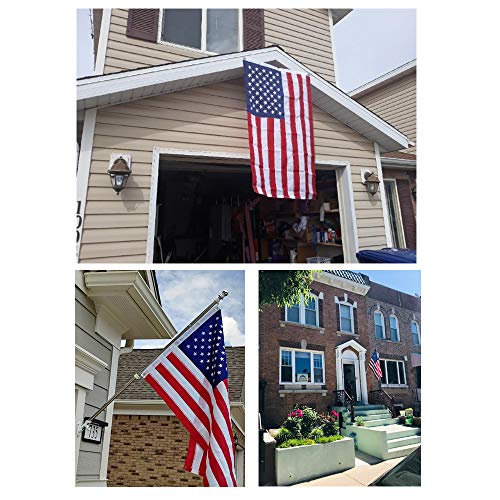 American Flag-3x5 Foot US Flag,Bright Color and UV Fade Resistant,Premium Double-Stitched Edges,Brass Grommet for Outdoor,Garden,Indoor(2pcs)