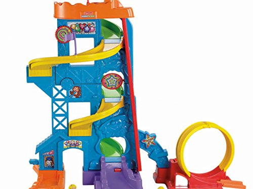 51riNe%2BgR7L - Fisher-Price Little People Loops 'n Swoops Amusement Park [Amazon Exclusive]
