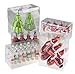 52 Piece Variety Bundle Shatterproof Christmas Tree Ornament Set | 9 Shapes - Trees, Cupcakes, Peppermints, Church, Ice Skates, Santa Icicle | Large 80mm Balls | Festive Holiday Décor | Gift Set…