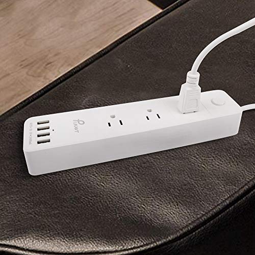 Power Strips Surge Protector 6Ft Electric Extension Cord Power sockets with 3-Outlet 4 USB Ports - Thumbnail 4