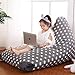 Stuffed Animal Storage Bean Bag Chair for Kids and Adults. Premium Canvas Stuffie Seat - Cover ONLY (Grey with White Stars 200 L/52 Gal)