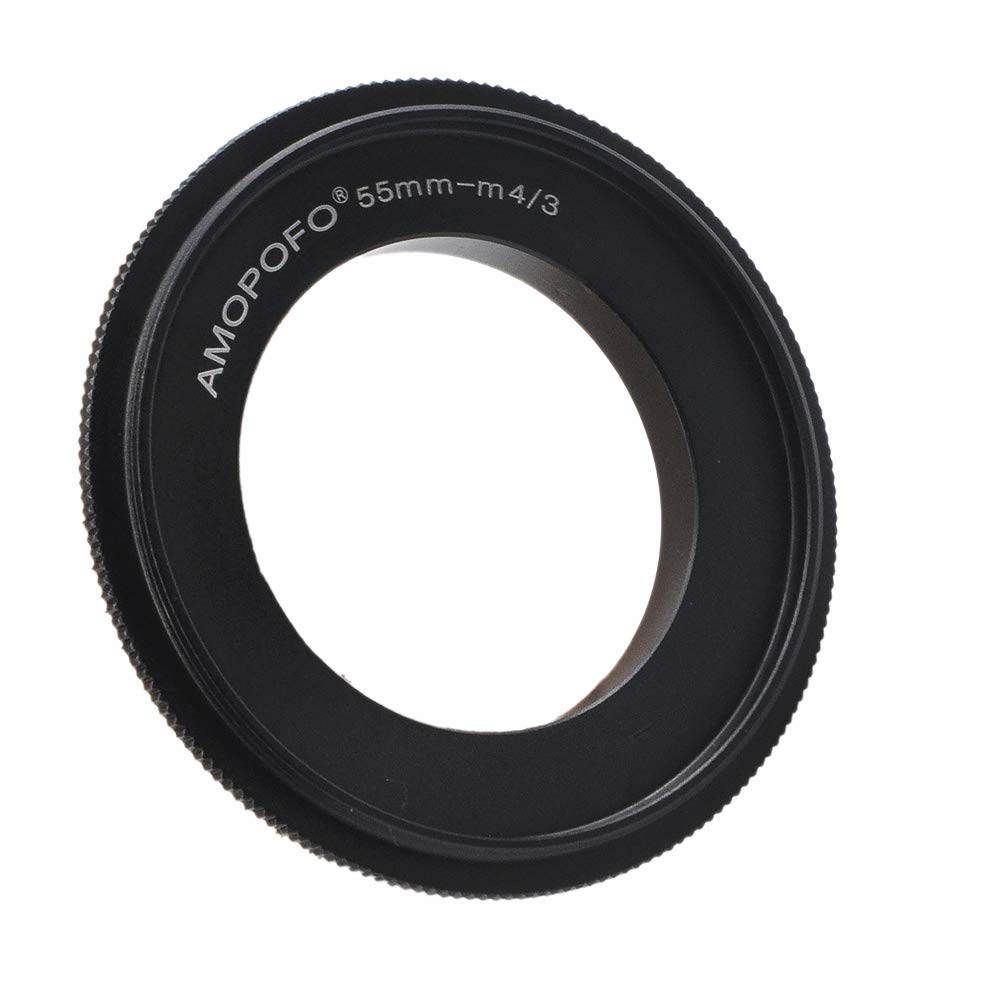 55mm to m4/3 Reverse Adapter Ring,55mm-m4/3 Macro Shoot Ring,Compatible with Micro Four Thirds Camera EP1,EP2,EP3,EPL1,EPL2,EPL3,EPL5,OM-D E-M5;For Panasonic DMC-G1,DMC-G2,DMC-G3,Macro Shoot.