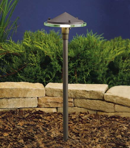 Kichler 15317AZT Path & Spread 1-Light 12V, Textured Architectural Bronze