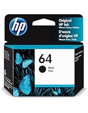 Original HP 64 Black Ink Cartridge | Works with HP ENVY Photo 6200, 7100, 7800 Series | Eligible for Instant Ink | N9J90AN
