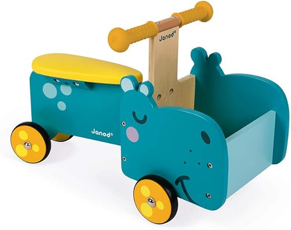 Amazon.com: Janod - Juguete de madera Hippo para montar a caballo, para habilidades motoras y equilibrio, para mayores de 12 meses: Toys \u0026 Games