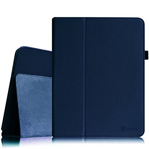 Fintie iPad 1 Folio Case - Slim Fit Vegan Leather Stand Cover with Stylus Holder for Apple iPad 1st Generation, Navy Blue