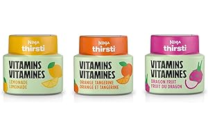 Ninja Thirsti Flavoured Water Drops | Vitamins with Vitamins B3, B6, B12 | Vitamins Variety Pack | Zero Calories | Zero Sugar