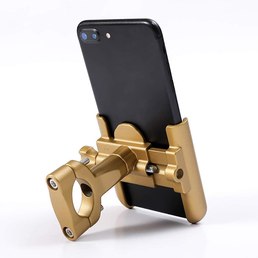 FOLOU Motorcycle Phone Mount, Adjustable Stable 360° Rotate Anti Shake Metal Bike Phone Holder for iPhone XR/X MAS/X/8/7/6 Plus Samsung Note/Galaxy S9/S8/S7/S6 GPS Motorola LG, Huawei, Sony