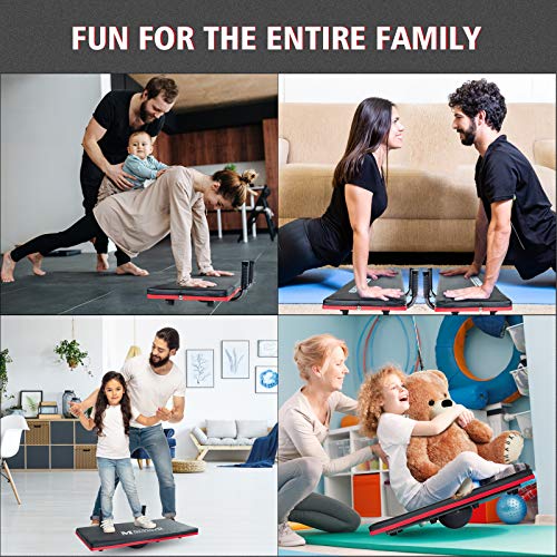 JX FITNESS 4in1 Balance Board Core Trainer, Balancing Plank Board