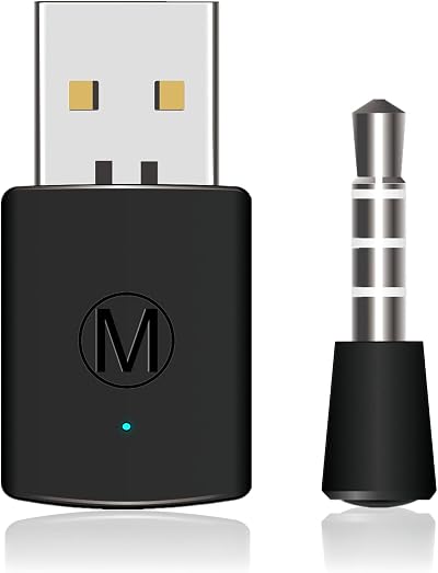 DEWIN USB Bluetooth 4.0 Adapter Dongle Receiver Transmitter for PS4 Mini