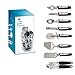 Kitchen Gadget Tool Set by BEESTAR - 8 Piece Stainless Steel Kitchen Utensil Kit With Basket: Bottle Opener + Ice-cream Spoon +Grater+ Peeler + Pizza Knife+ Can Opener + Cheese Slicer + Apple Corer