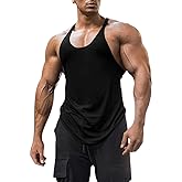Men's Cotton Workout Tank Tops Dry Fit Gym Bodybuilding Training Fitness Sleeveless Muscle T Shirts