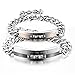 Opk Jewelry Stainless Steel " you are my only Love" Link Chain Bracelet for Men /Women