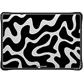 CASETiFY Impact MacBook Pro 13" (M1/M2/Intel) Case [Cushioned Impact Corners/Scratch-Resistant/Anti-Slip Grip] - Black Abstract Shapes - Clear Black