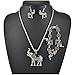 Winter.Z Elephant Three piece suit Explosion models exaggeration fashion retro false collar necklace