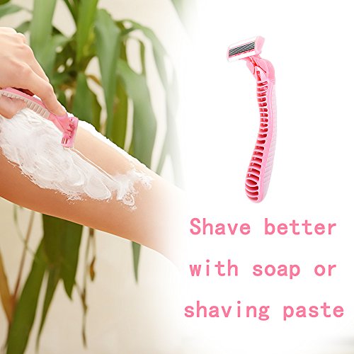 Slature Women's 6 Blade Razors, Bikini Line Trimmer for Woman, Ladies